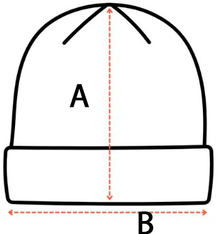 Drawing showing the product measurement lines