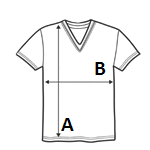 Drawing showing the product measurement lines