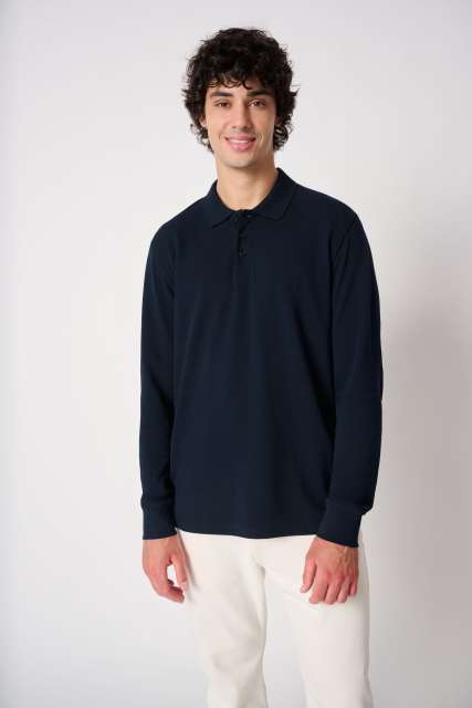 iDeal Basic IB222 — MEN'S PIQUE LONG-SLEEVES POLO SHIRT