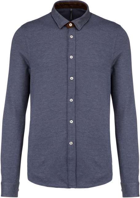Kariban K507 — LONG-SLEEVED JACQUARD KNIT SHIRT