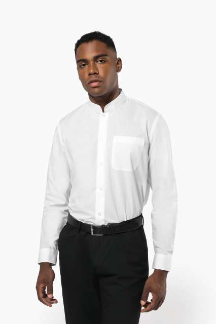 Kariban K515 — MEN'S LONG-SLEEVED MANDARIN COLLAR SHIRT