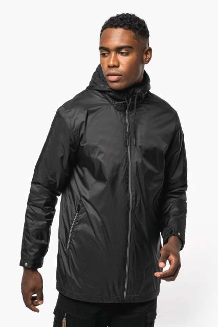 Kariban K6153 — UNISEX HOODED JACKET WITH MICRO-POLARFLEECE LINING
