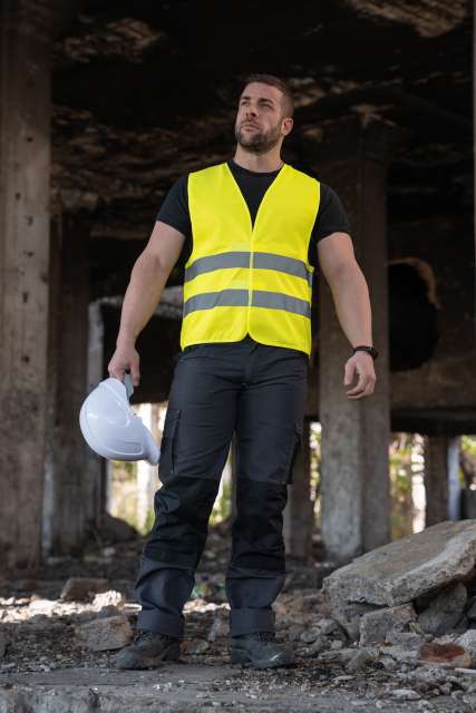 Korntex KXX217 — BASIC SAFETY VEST FOR PRINT "KARLSRUHE" - 2 VELCRO
