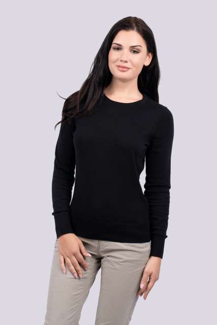 Legend Classics LE901 — WOMEN’S CREW NECK FINE GAUGE COTTON PULLOVER