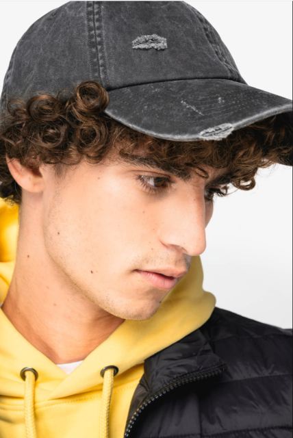 Native Spirit NS026 — ECO-FRIENDLY UNISEX RIPPED EFFECT CAP