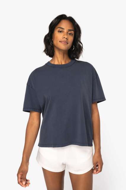 Native Spirit NS327 — LADIES’ WASHED EFFECT OVERSIZED T-SHIRT