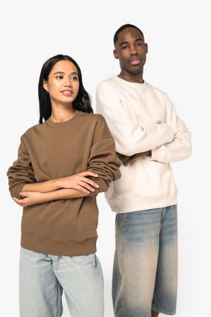 Native Spirit NS407 — UNISEX ECO-FRIENDLY OVERSIZED CREW NECK SWEATSHIRT