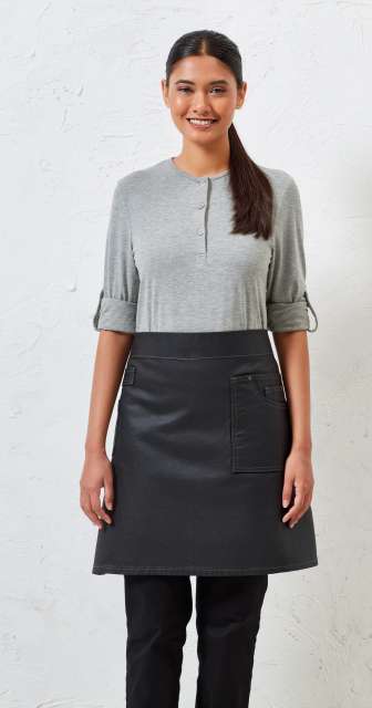 Premier PR135 — 'DIVISION' WAXED LOOK DENIM WAIST APRON