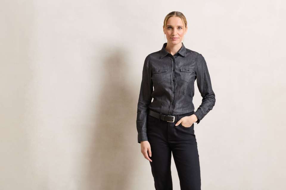 Premier PR322 — WOMEN'S JEANS STITCH DENIM SHIRT