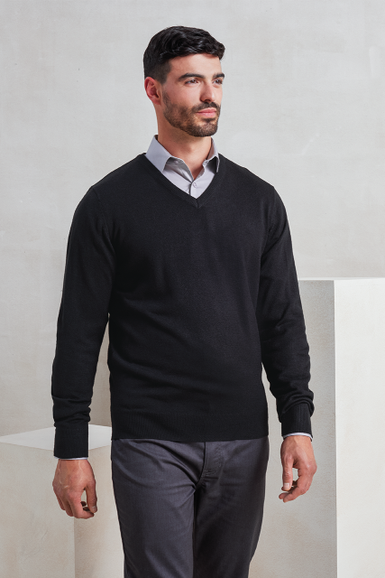 Premier PR400 — 'ESSENTIAL' ACRYLIC MEN'S V-NECK SWEATER