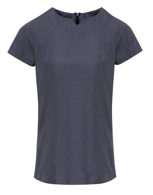 Premier PR688 — ‘VIOLA' LINEN-LOOK CUT NECK BEAUTY TUNIC