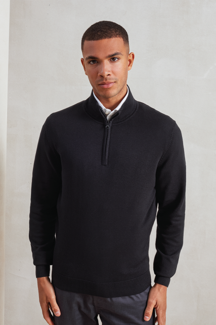 Premier PR695 — MEN'S QUARTER-ZIP KNITTED SWEATER