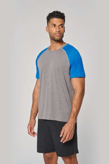 Proact PA4010 — ADULT TRIBLEND TWO-TONE SPORTS SHORT-SLEEVED T-SHIRT