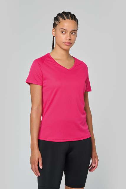 Proact PA477 — LADIES’ V-NECK SHORT-SLEEVED SPORTS T-SHIRT