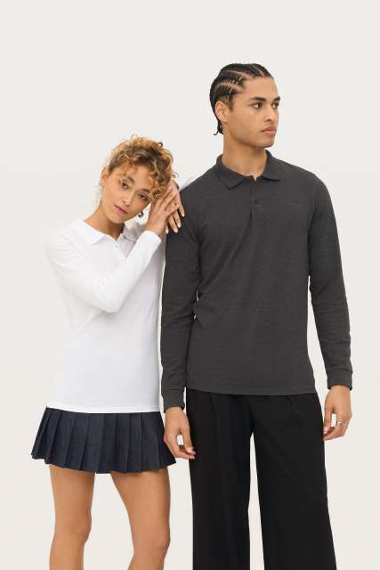 SOL'S 02087 — SOL'S PERFECT LSL MEN - LONG-SLEEVE PIQUÉ POLO SHIRT